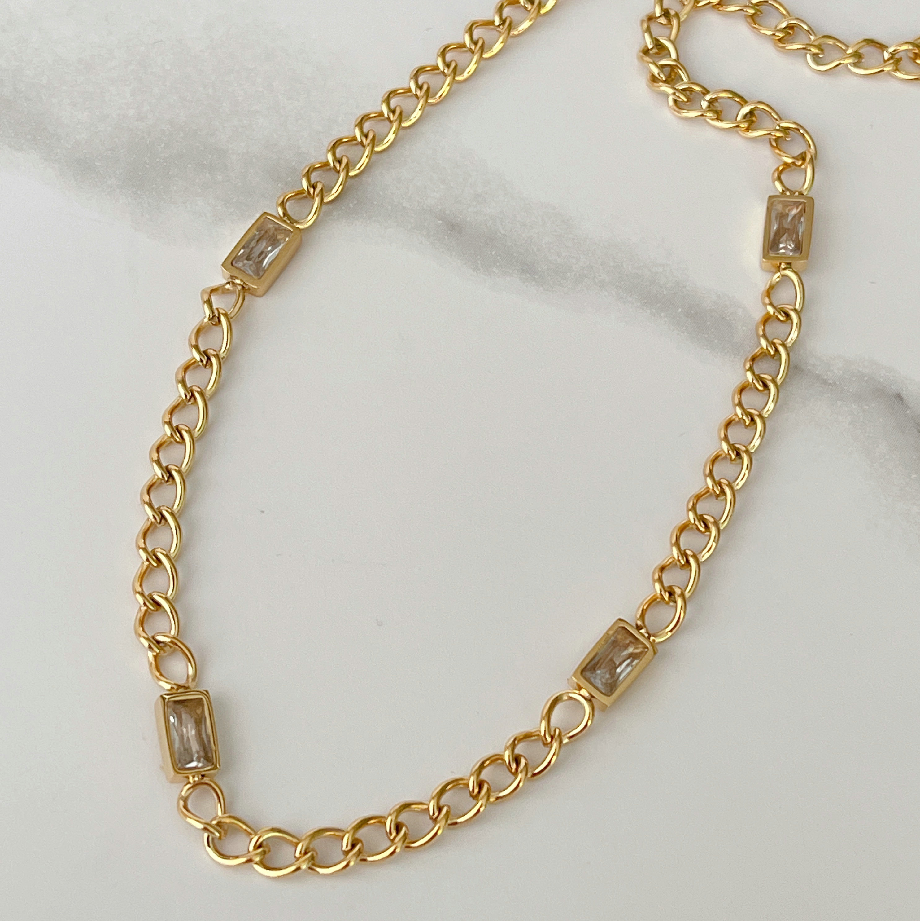 Stainless Steel Cuban Chain Necklace