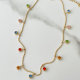 Stainless Steel Colorful Charm Necklace