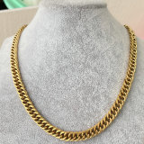 Stainless Steel Simple Cuban Chain Necklace