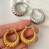 Stainless Steel Light Weight Hoop Earrings