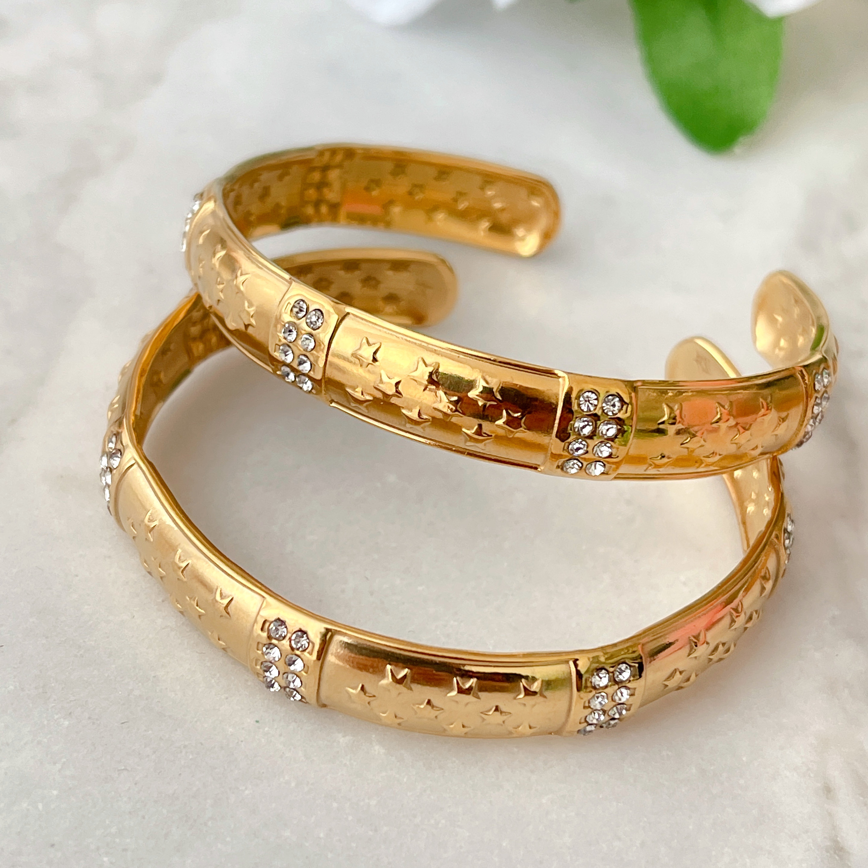 Stainless Steel Star Cuff