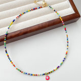 Colorful Beads With Bear / Good Luck Pendant