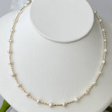 Fresh Water Pearl With Gold Charm