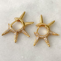 Pave Rivet Earrings