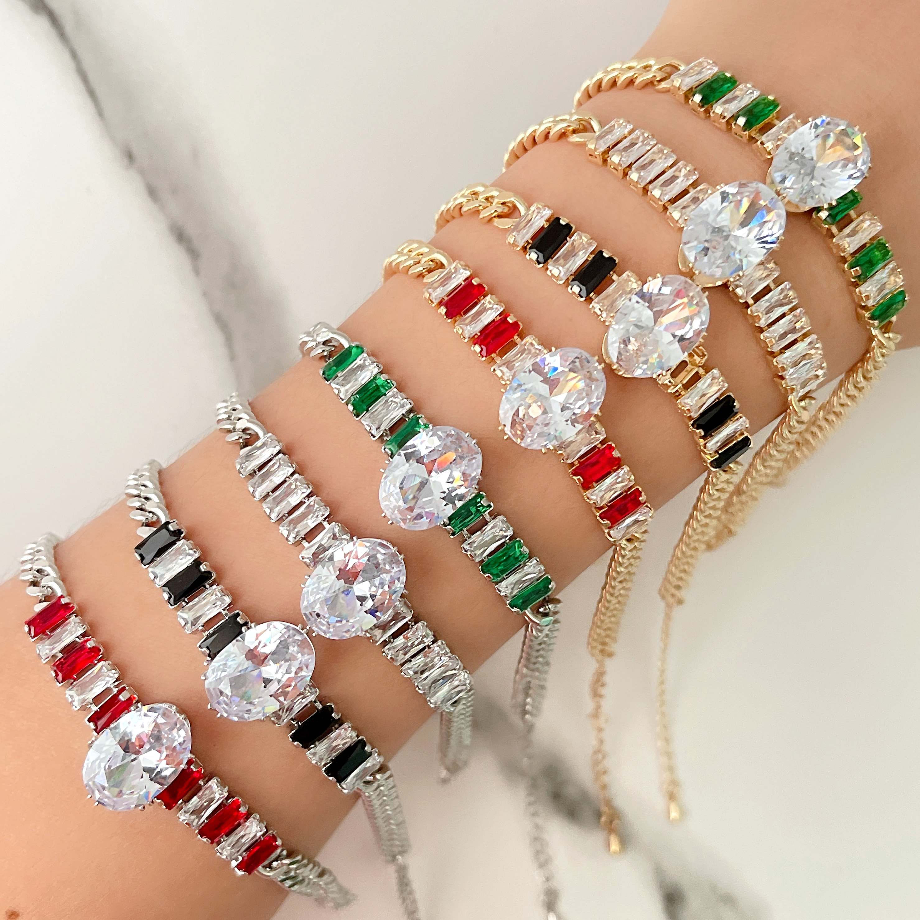 Fashion Pave Cuban Chain Bracelet