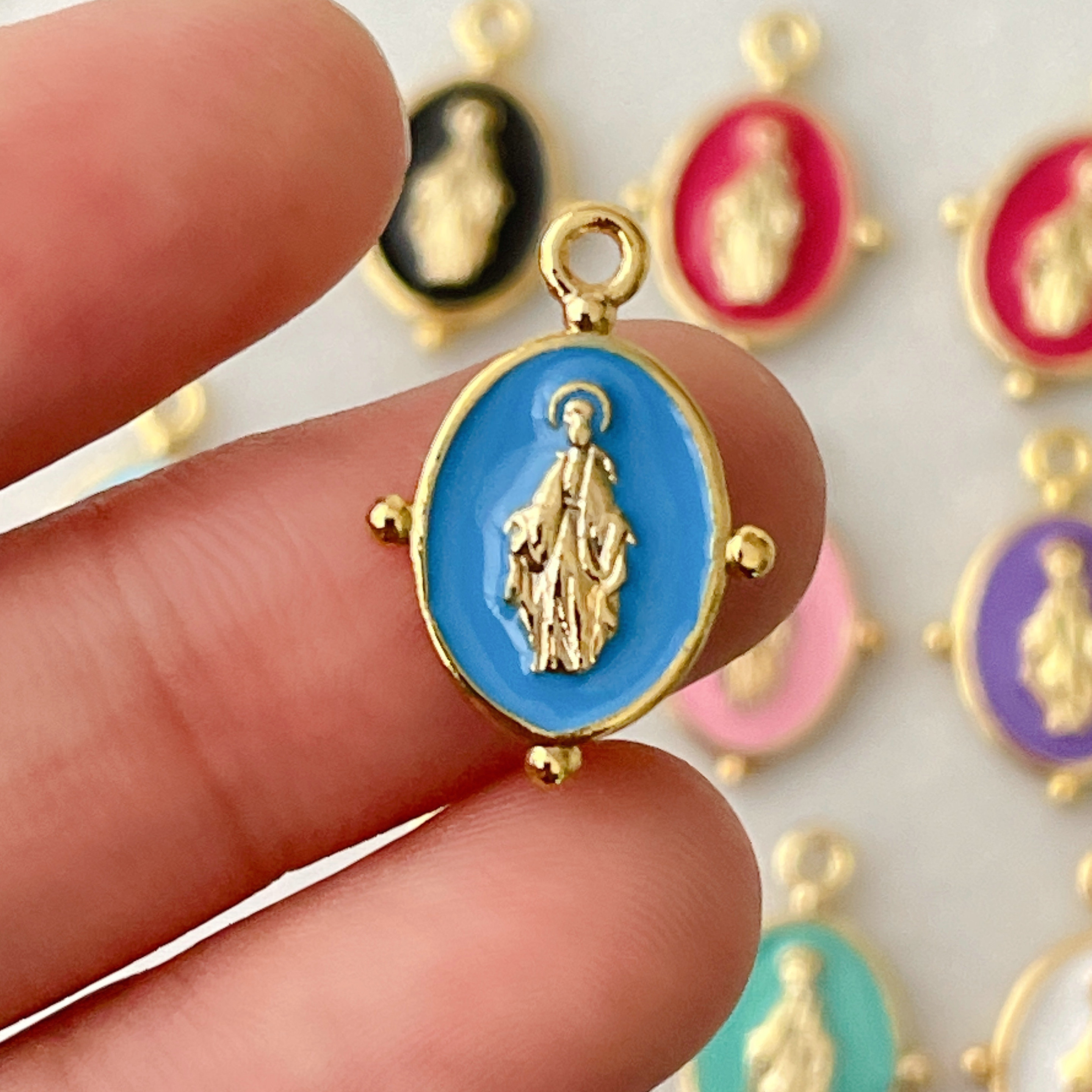 Enamel Jesus Pendant