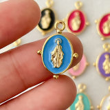 Enamel Jesus Pendant