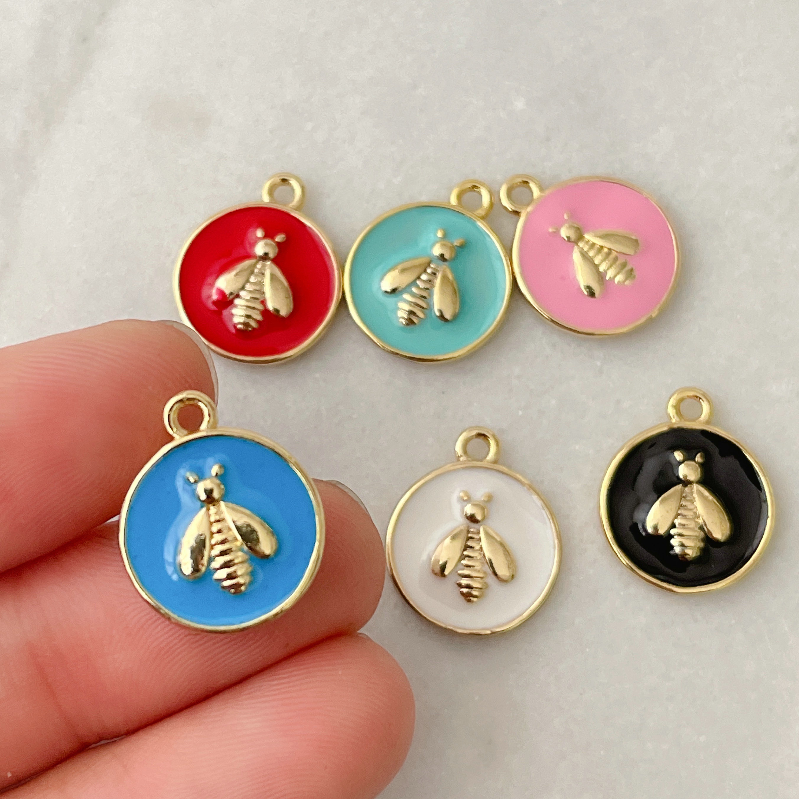 Enamle Bee Charm