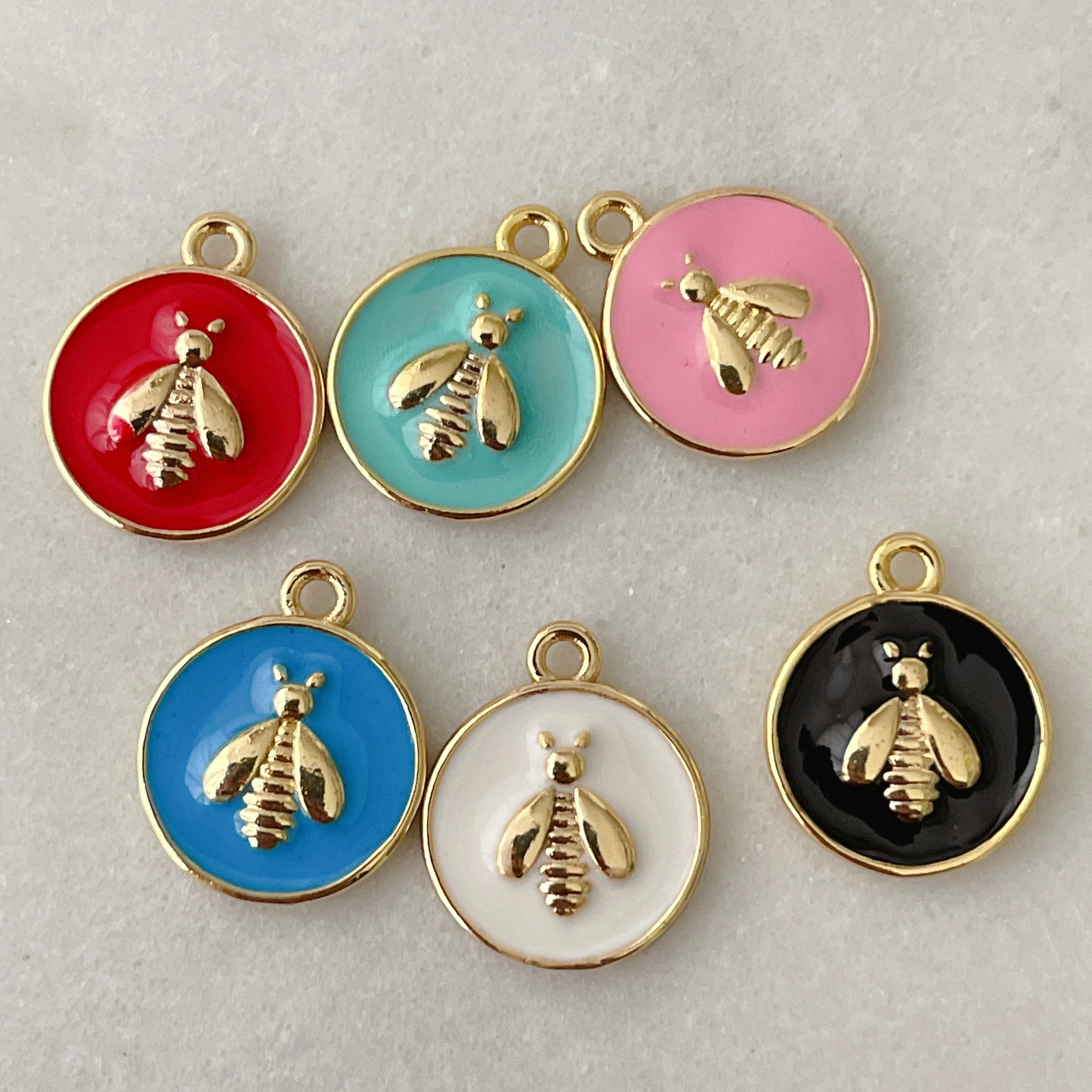 Enamle Bee Charm