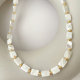 White Square Shell Necklace