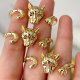 Metal Leopard Ring