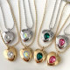 Stainless Steel Small Ball Necklace With Heart Pendant