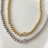 Stainless Steel Ball Necklace