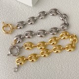 Pig nose Bracelet With Clasp