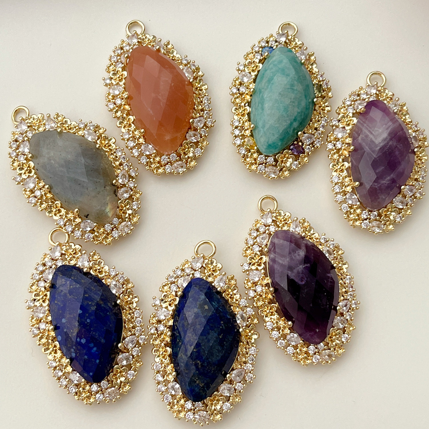 Geometry Gemstone Pendant