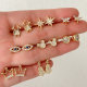 Pave Star eye Stud Earring