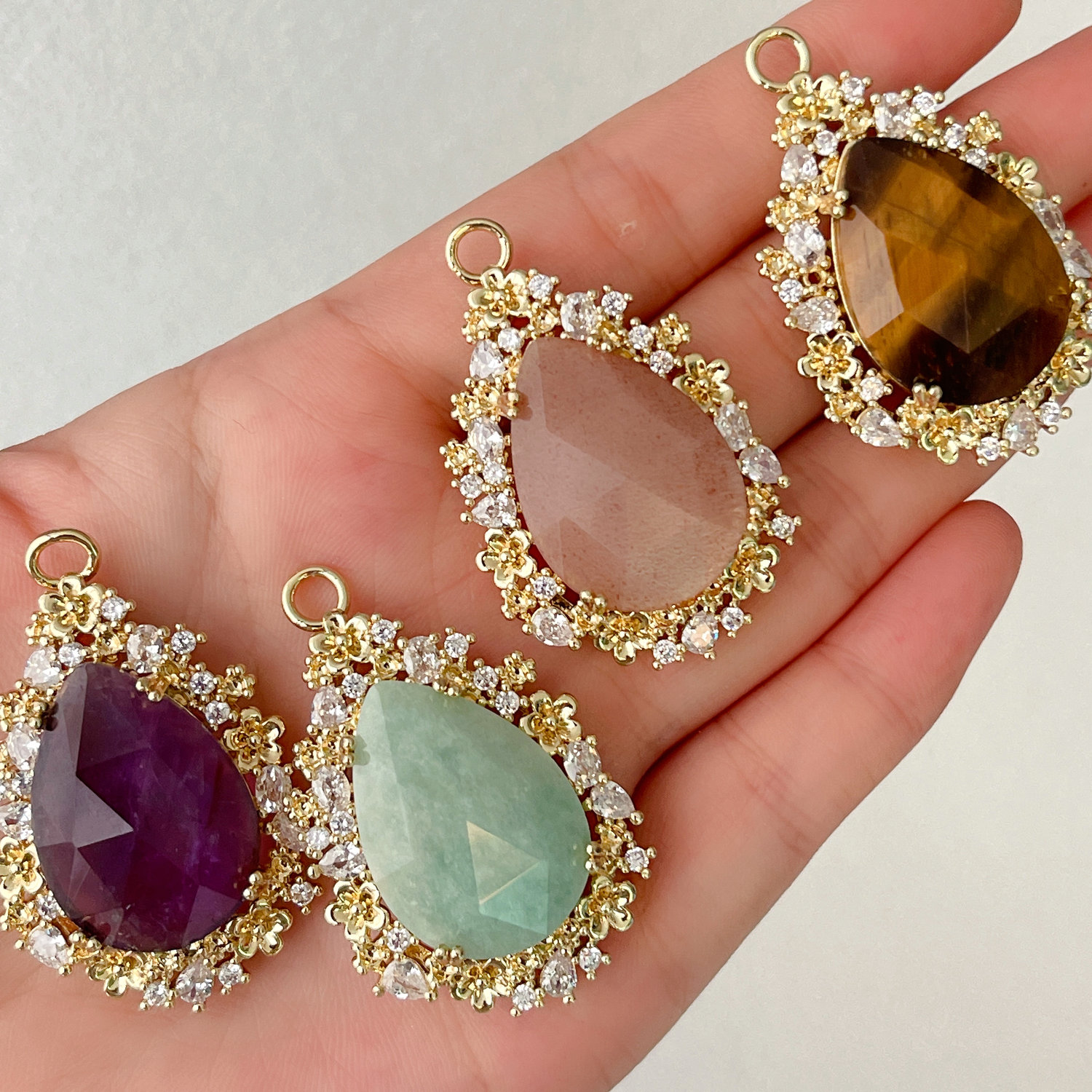 White Gemstone Pendant