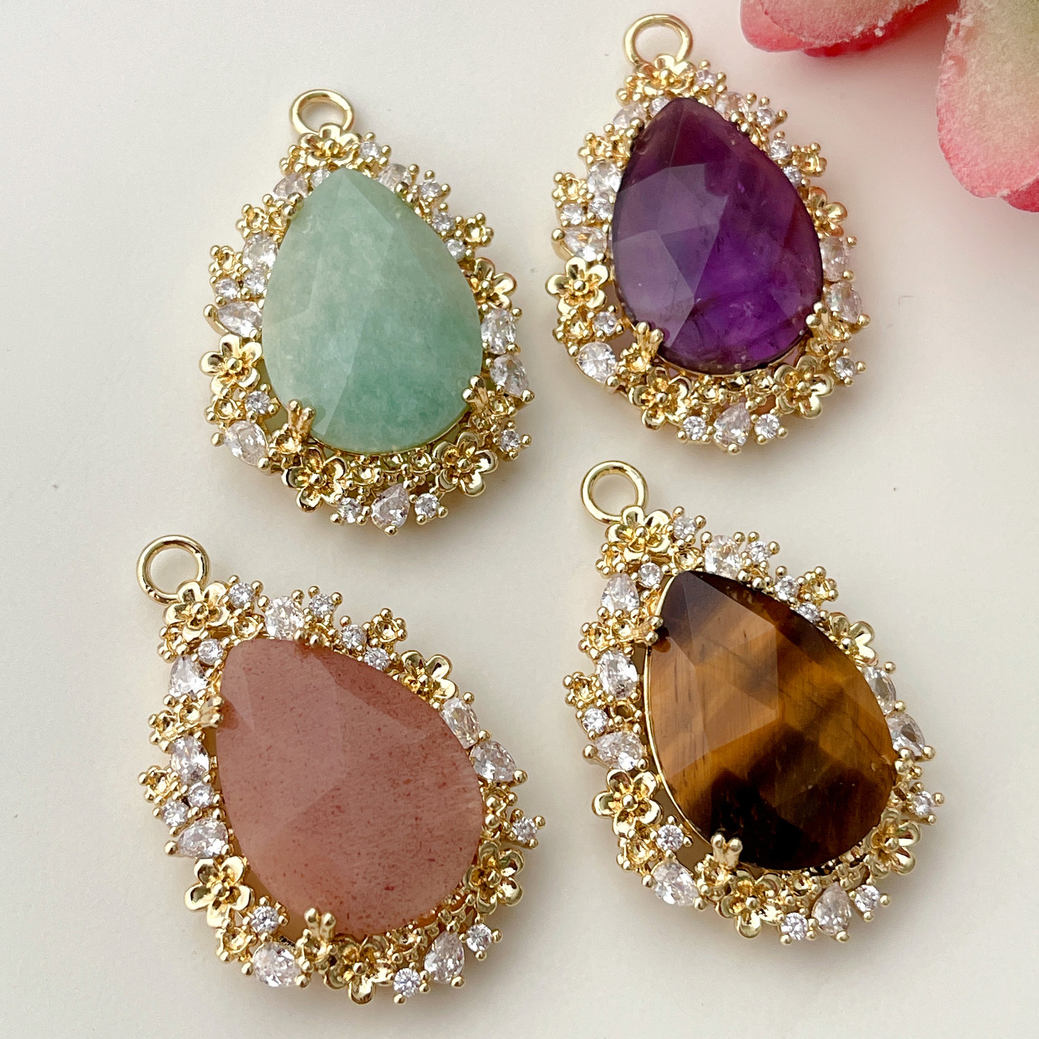 White Gemstone Pendant