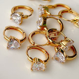 Simple Heart Hoop Earrings