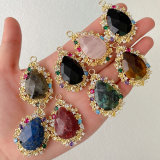 Colorful Big Gemstone Pendant