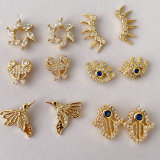 Eye Hand Birds Stud Earrings