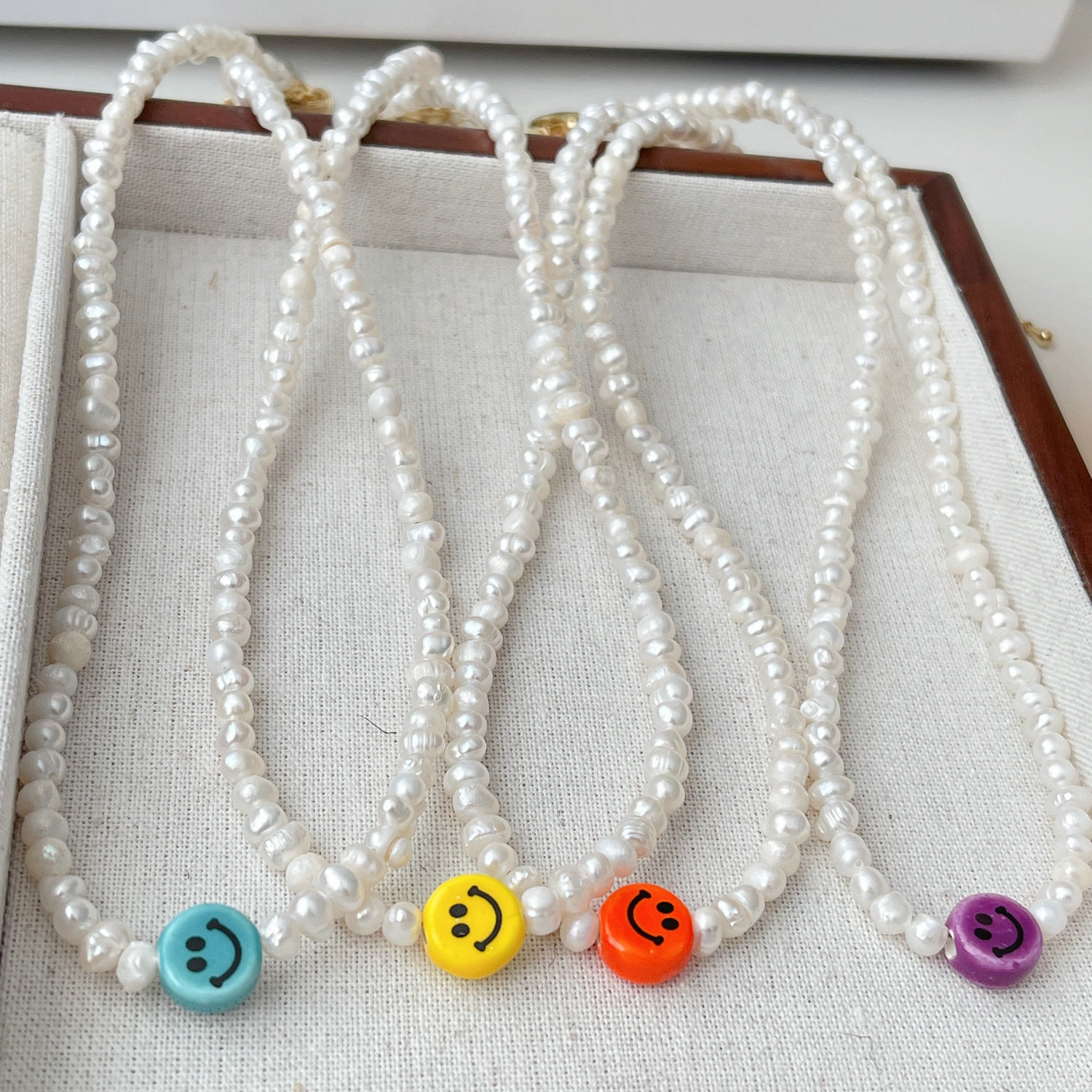 Coloful Smile Fresh Water Pearl Necklace