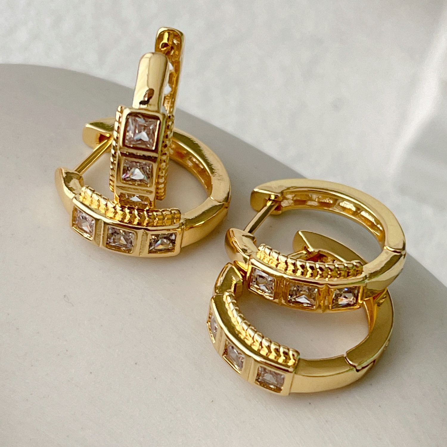 Simple Small Circle Earrings Hoop