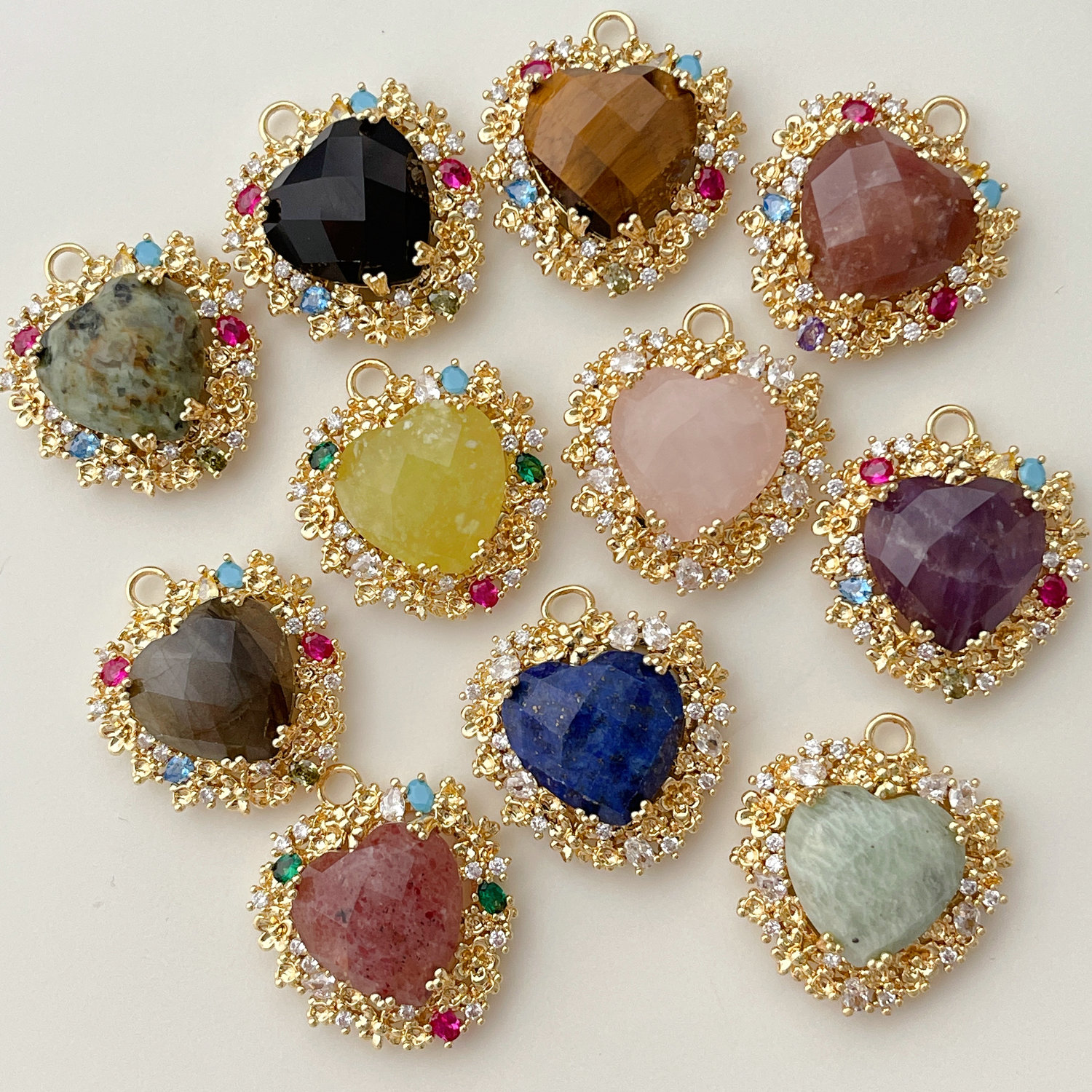 Heart Gemstone Pendant