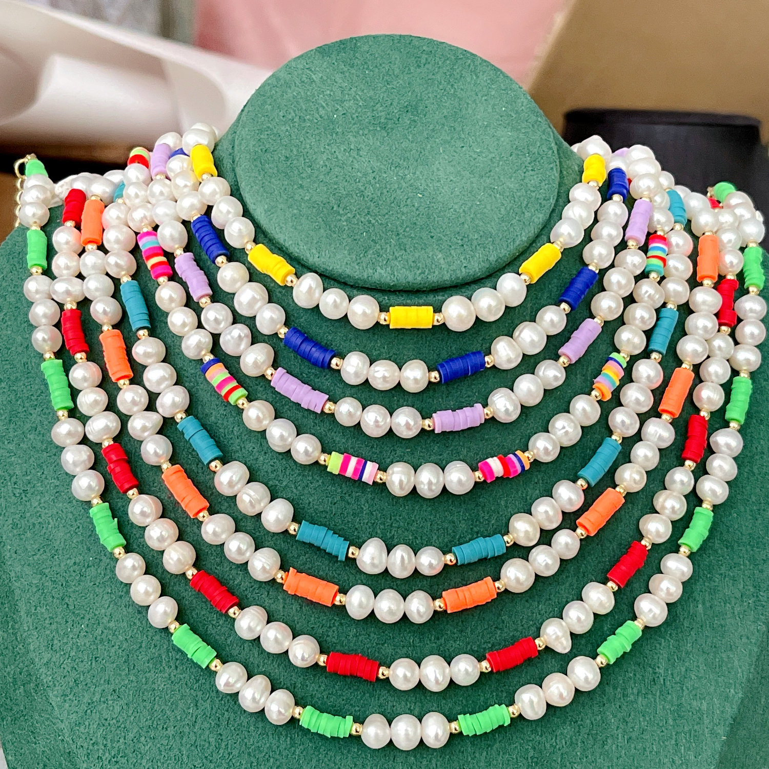 Colorful Fresh Water Pearl Necklace