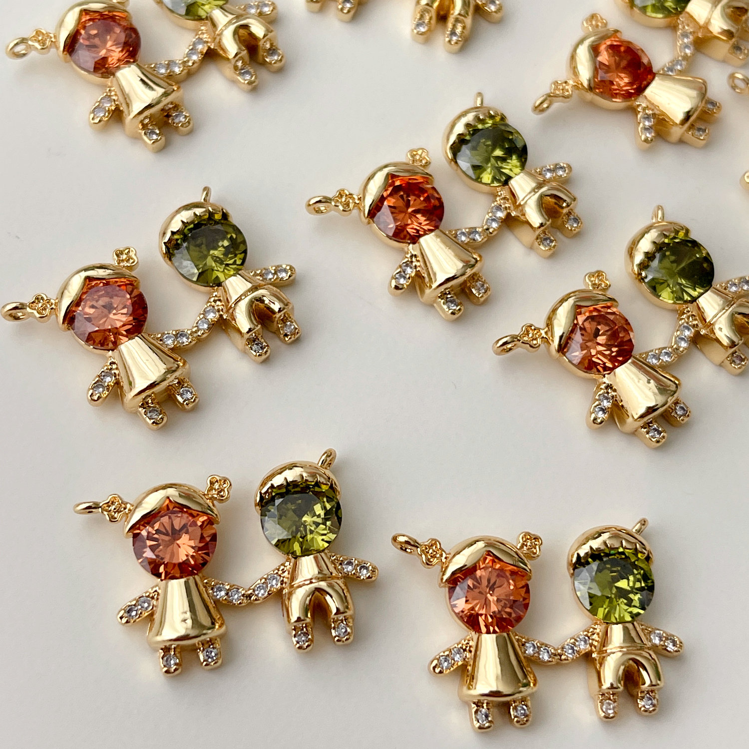 Boy And Girl Charm For Necklace