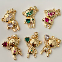 Fashion Bear Charm