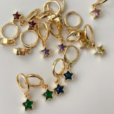 Mini Star Charm Drop Earrings
