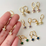 Mini Star Charm Drop Earrings