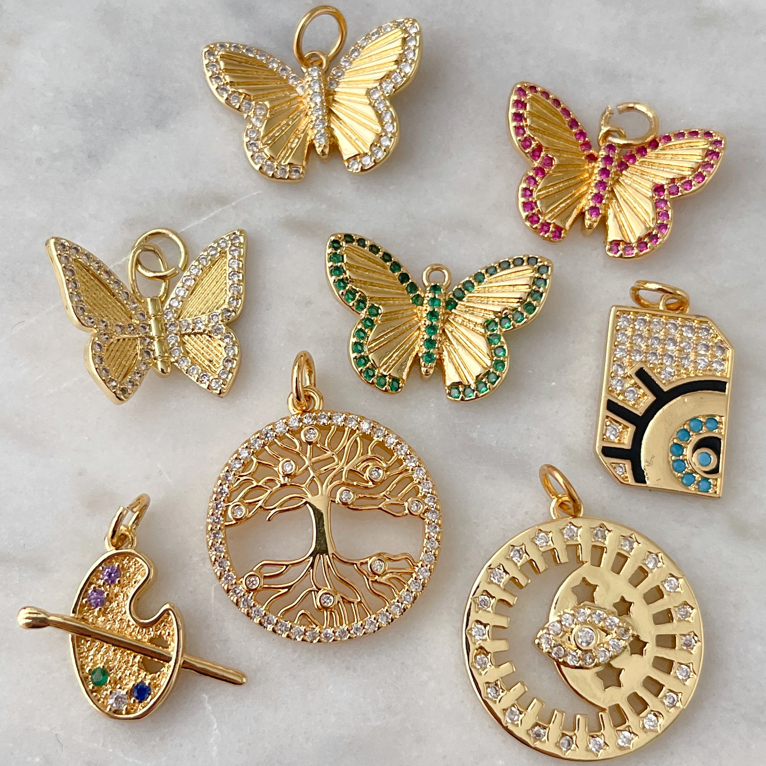 Butterfly / Eye Charm
