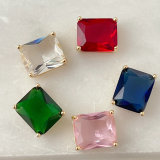 Single Zircon Charm Connector