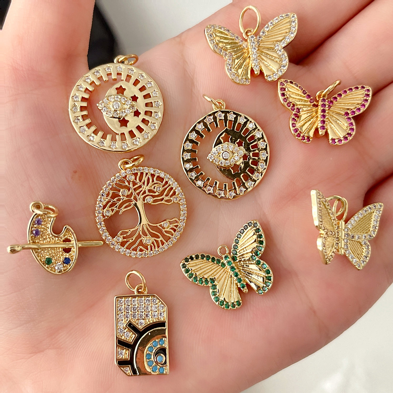 Butterfly / Eye Charm