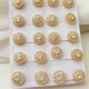 Pave Zircon Round Earring Stud