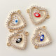 Enamel Eye Heart Connector