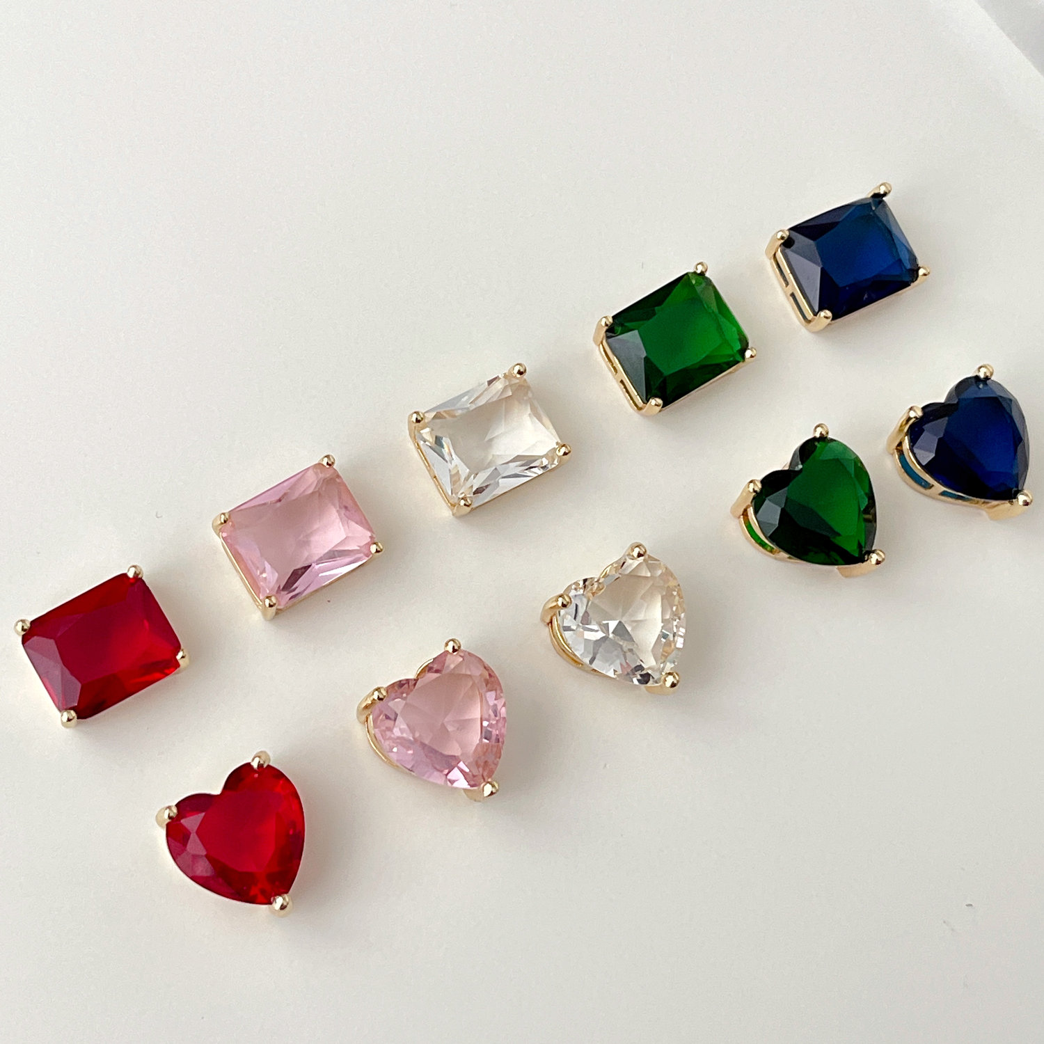 Single Zircon Charm Connector