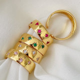 Pave Star Adjustable Ring