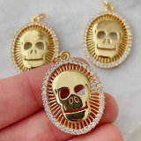 Oval Skull Charm