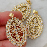 Pave Cross Charm