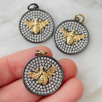 Round Bee Charm