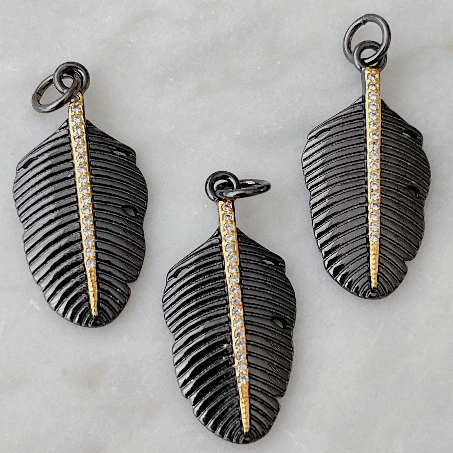 Black Leaf Pendant