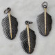 Black Leaf Pendant