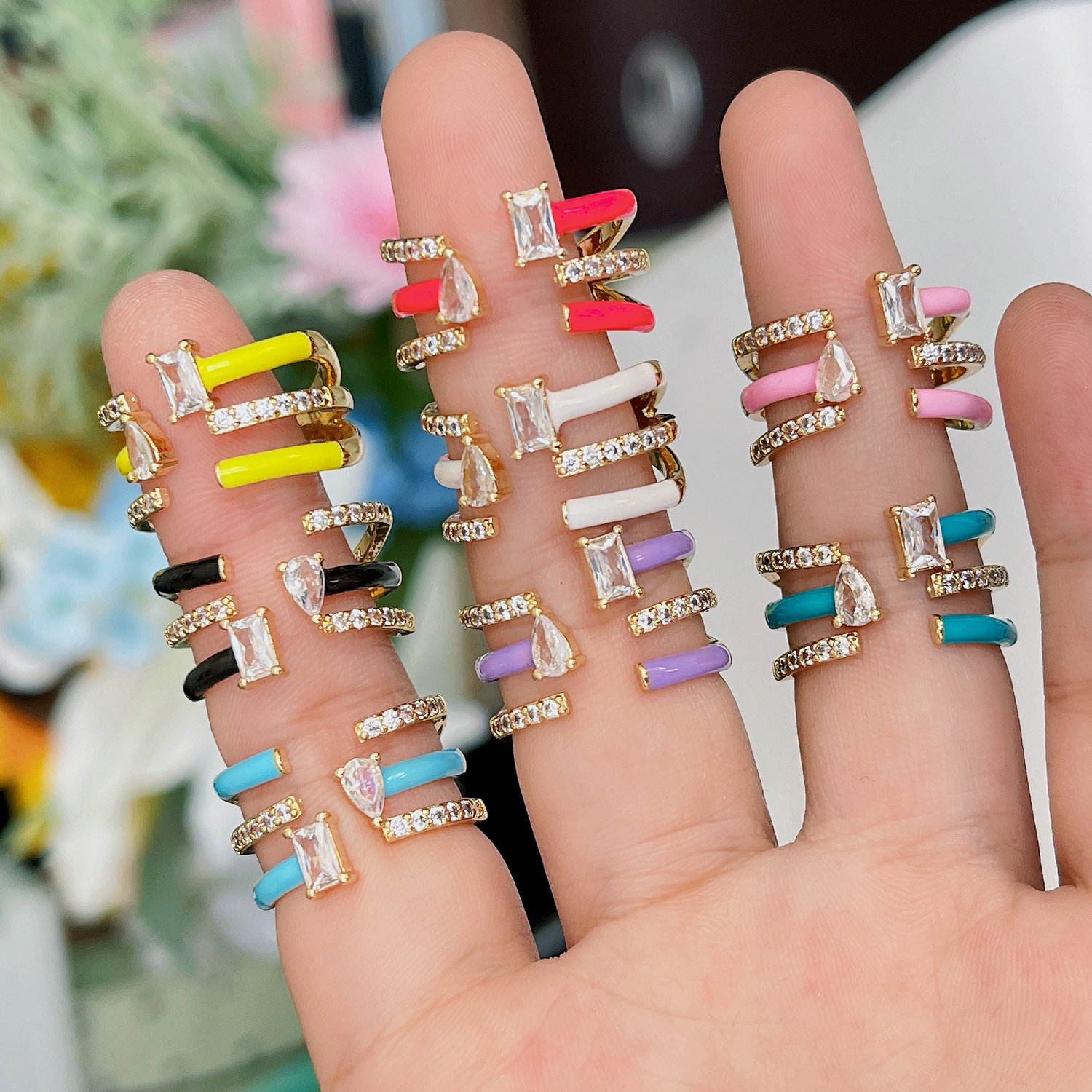 Fashion Enamel Ring