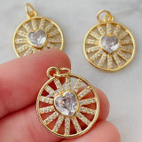 Round Heart Charm