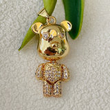 Pave Bear Charm