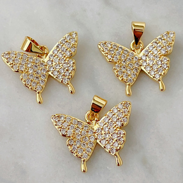 White Butterfly Charm