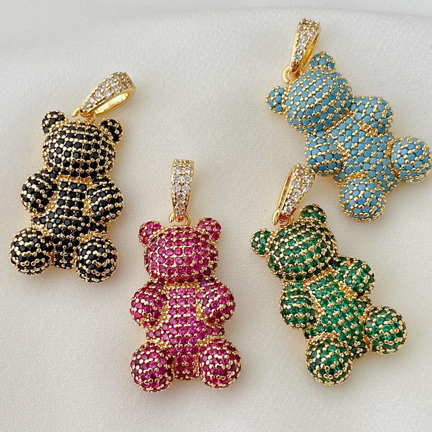 Colorful Big Bear Pendant